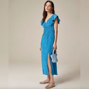 J.Crew Palermo dress in viscose-blend crinkle